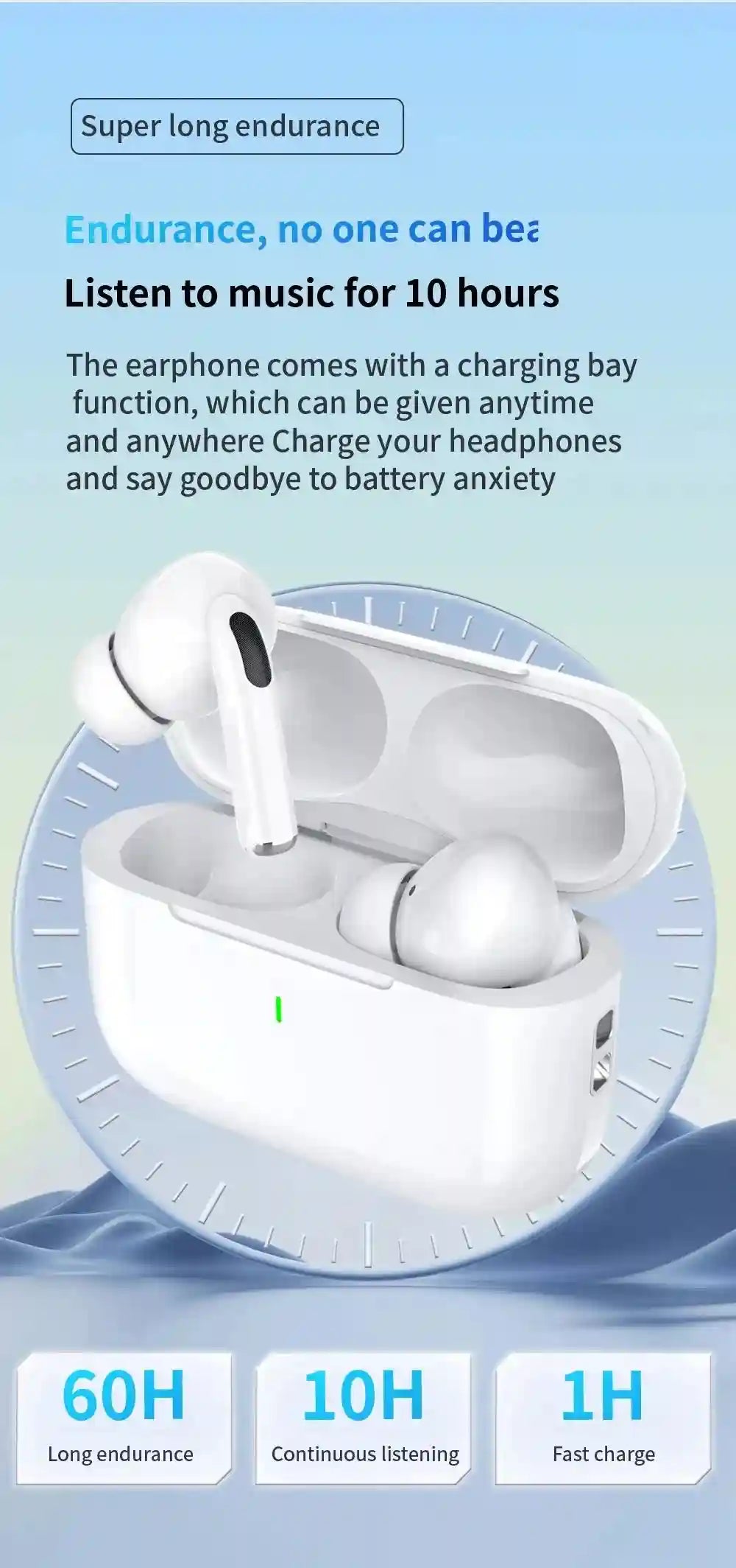 Tidesmit Wireless Bluetooth Earbuds with Active Noise Cancellation (ANC) Tidesmit