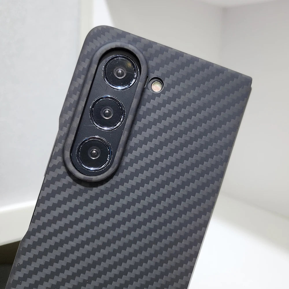 Samsung Galaxy Z Fold 6 Carbon Fiber Case | Ultra-Thin Aramid Cover Tidesmit