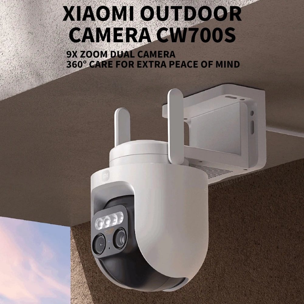 Xiaomi CW700S Outdoor  Camera 2.5K 9X Zoom IP66 AI Human Vehicle Detection Color Night Vision WiFi Cloud Storage H265 -CN