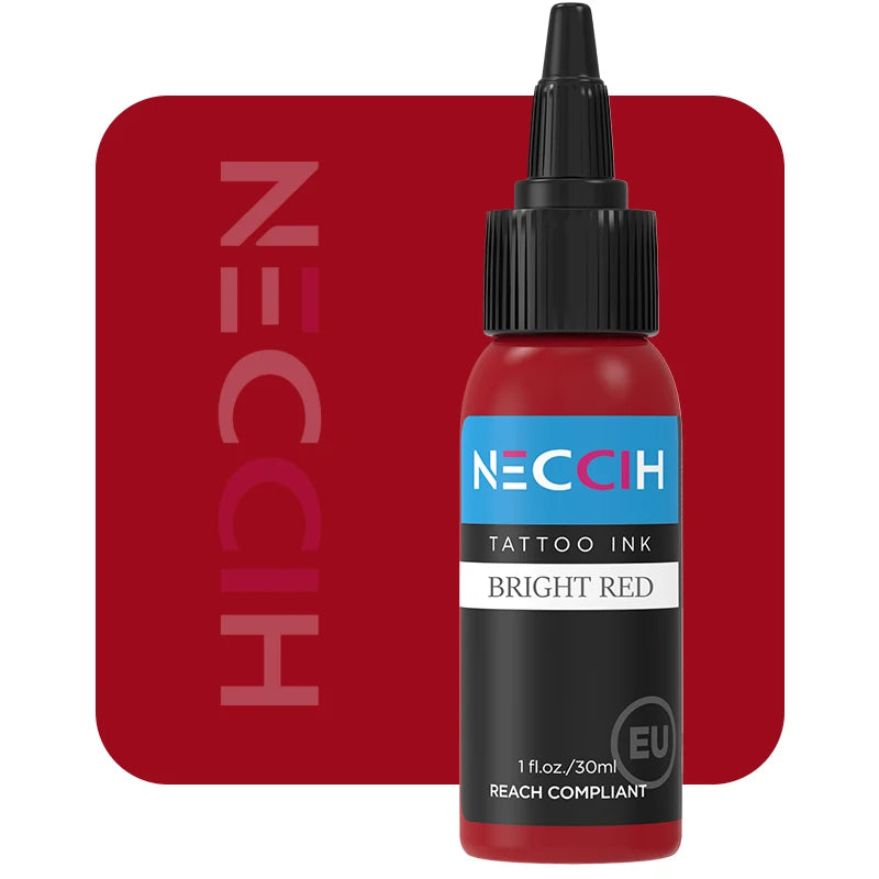 Tattoo Ink Pigment 30ml - Professional PMU Semi-Permanent Set Permanent Makeup Machines Bright red Tidesmit