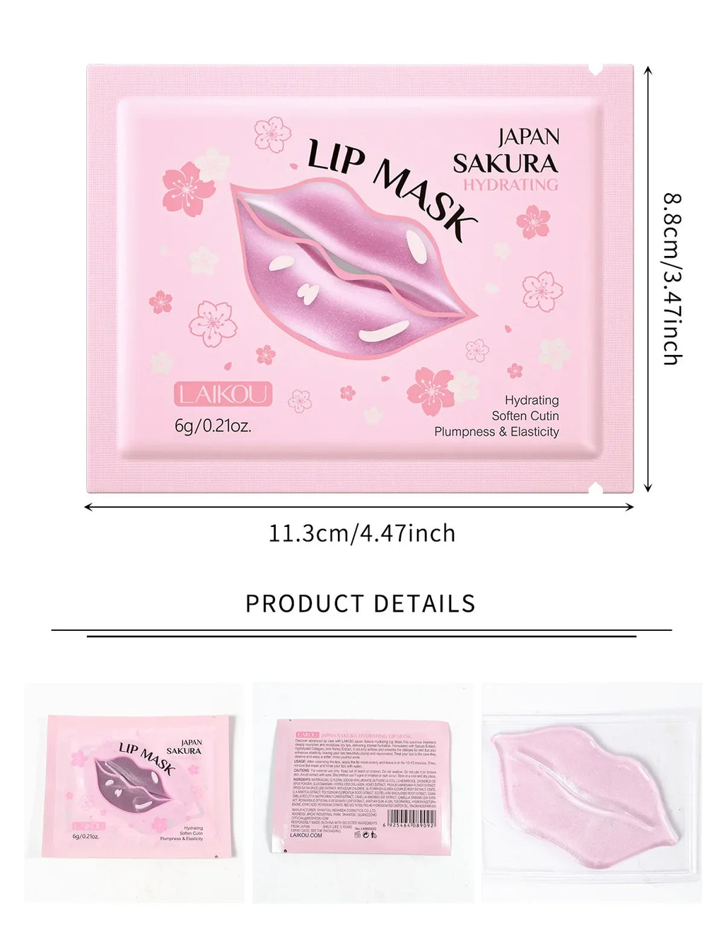 Hydrating Lip Mask Patches - Nourishing Gel Lip Care Treatment (10 Pack) Lip Care Tidesmit