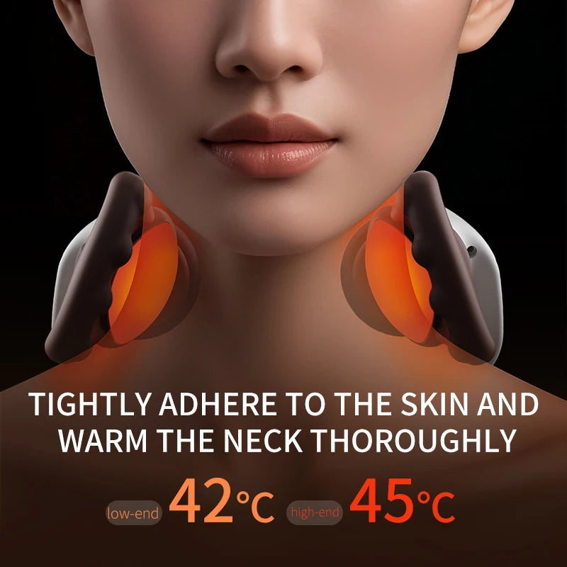 Portable Neck Massager: Deep Tissue Muscle Relief with Heat Therapy Massage Cushion Tidesmit