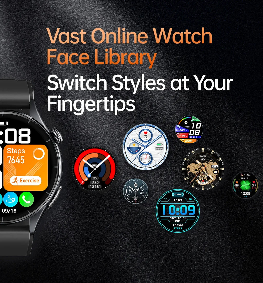 2026 New Health Analysis ECG+PPG Smart Watch Body Fat Uric Acid Blood Pressure Heart Rate Tracker NFC Smartwatch For Android IOS