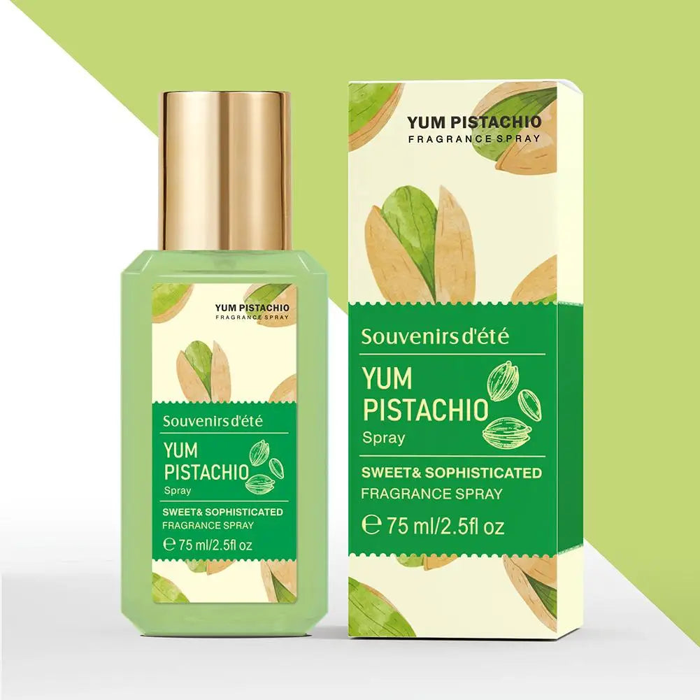 Tidesmit Sweet Pistachio Ice Cream fragrance spray, a long-lasting gourmand scent perfume for daily wear.