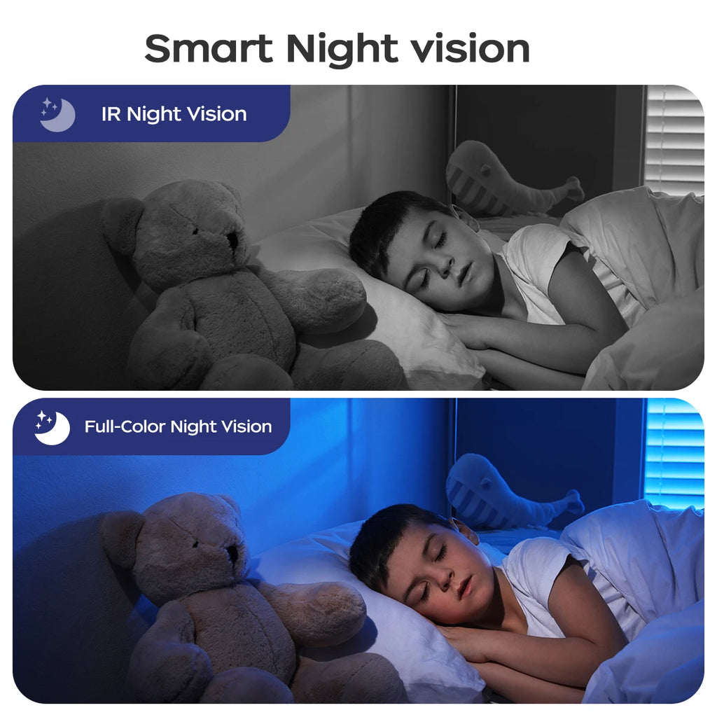 JOOAN 3MP PTZ 5G Wifi Camera HD 2.8” Touch Screen Baby Monitor Color Night Two Way Audio Wireless Smart Home Security Camera