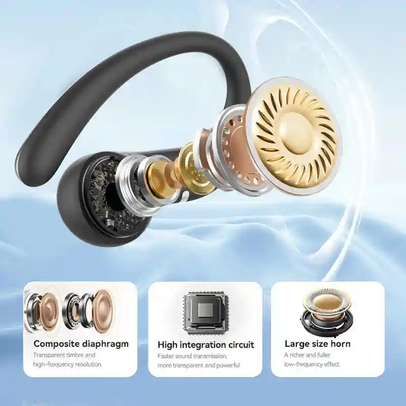 Wireless Over-Ear Headphones with Active Noise Cancellation - Gray/Black/Purple Tidesmit