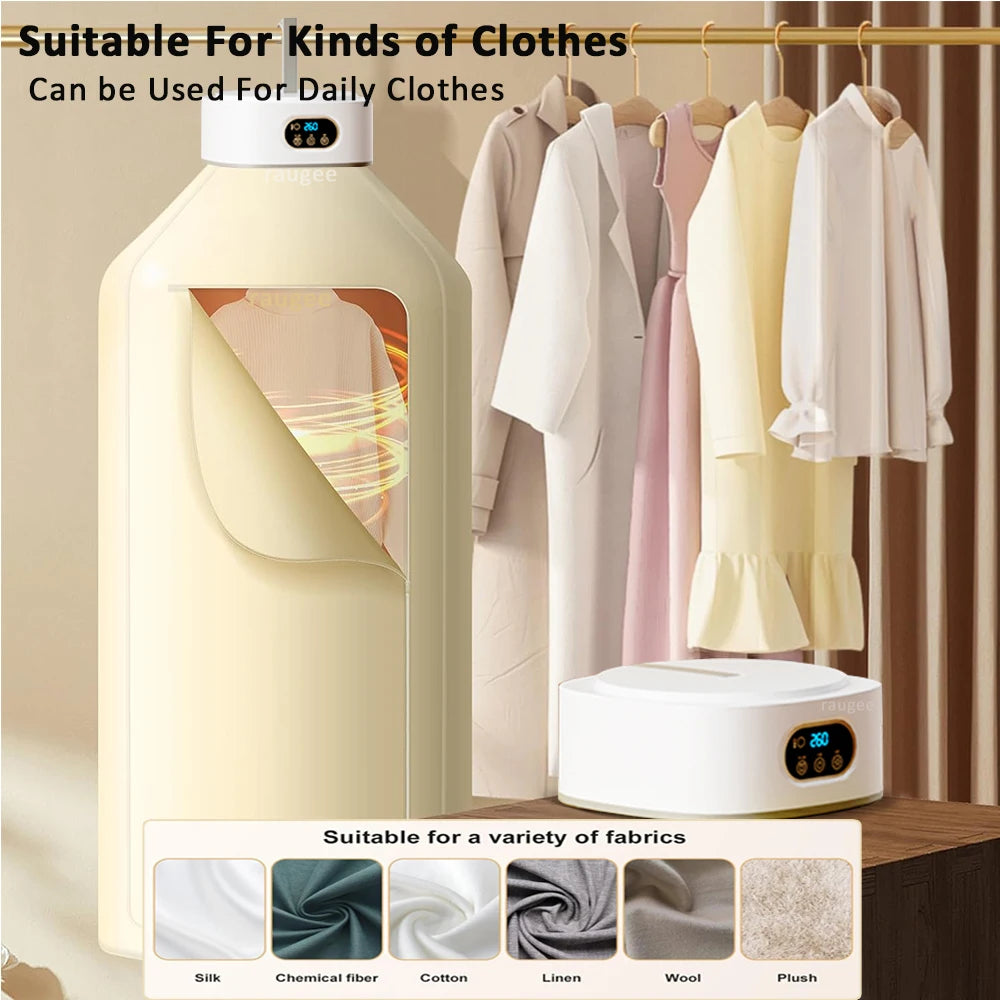 Tidesmit portable electric clothes dryer featuring multifunctional timed drying and remote control operation.
