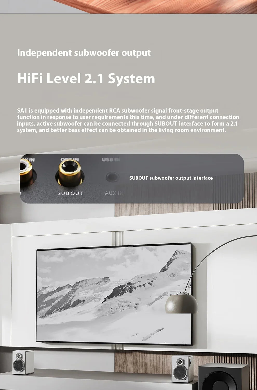 FiiO SA1 Active Speaker Desktop Bluetooth Speaker HIFI Sound Quality 31 Segment High-precision Lossless Customize PEQ LDAC APP