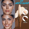 Tidesmit double-ended contour stick for face makeup showing waterproof full coverage highlight and shadow blend