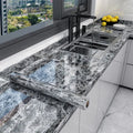 80cm Marble Waterproof Wallpaper for Kitchen Cabinets Bathroom Decor Kitchen Foil Renovation Self Adhesive Oil Proof Stickers
