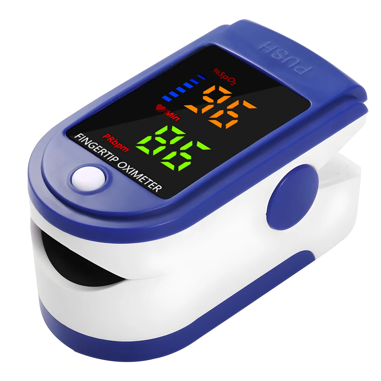 Thermometer Three-color Backlit Display Forehead Thermometer Digital Display Infrared Body Thermometer or Finger Pulse Oximeter