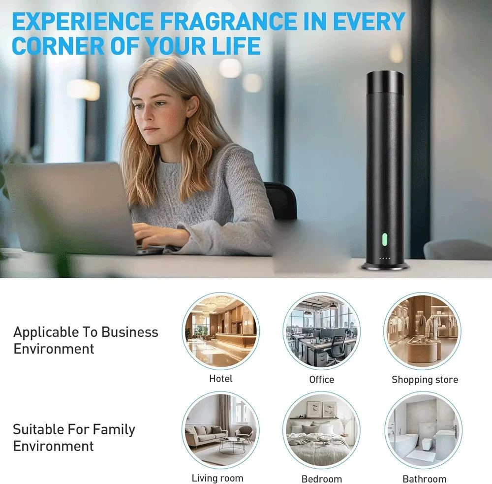 Smart WiFi Essential Oil Waterless Fragrance Diffuser Home Scent Aromatherapy Tuya App Diffusers Luxury Scenting Hotel Diffuser