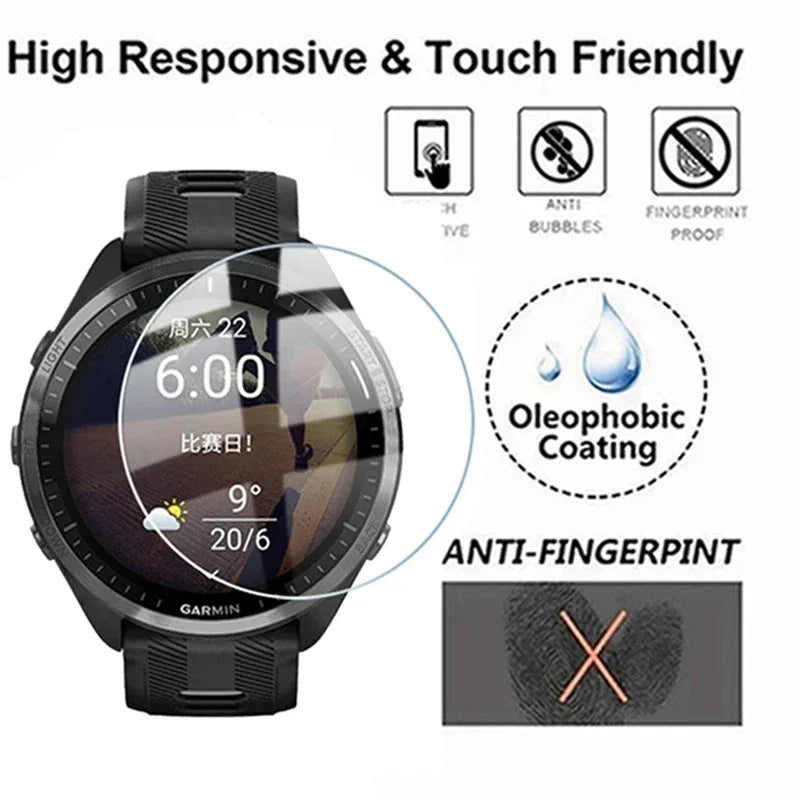 Garmin Forerunner Screen Protector – Anti-Scratch 9H Tempered Glass Tidesmit