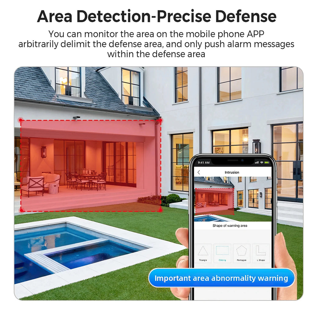 KKOREX Three Screen 6K 12MP HD WIFI IP Camera Outdoor Three Lens AI Human Detection Waterproof CCTV Video ICsee Security Camera