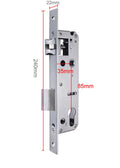 304 Stainless steel  door lock body  85x40 8545 5085 85x60 for Smart fingerprint hanlde lock Special size lift the handl to lock