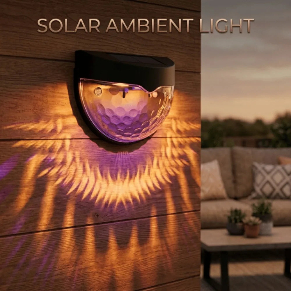 6 Pack RGB Solar Fence Lights, Deck Lights Solar Powered Outdoor Waterproof Fence Lighting for Fence Deck Step Stair Post Wall. (Black)Outdoor waterproof wall lamp, garden energy lamp, garden step, terrace, staircase, flower