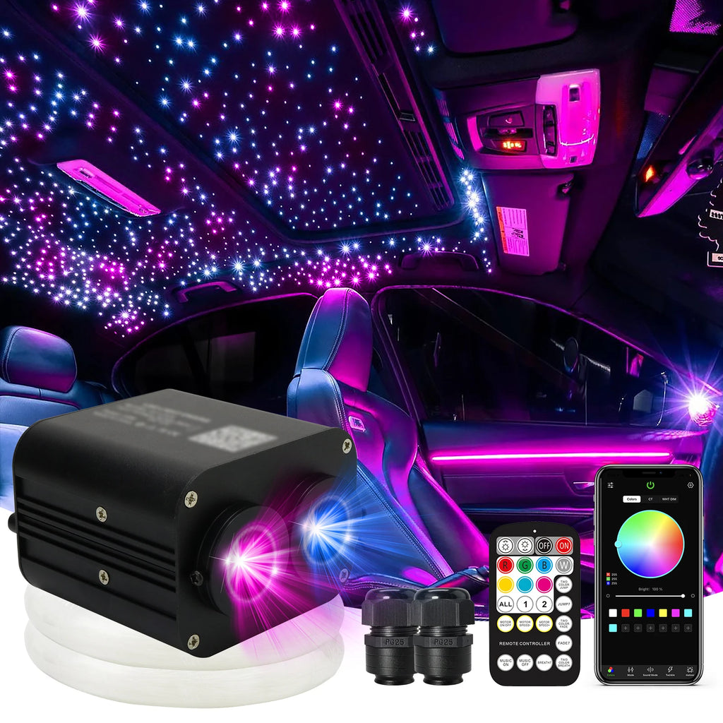 Tidesmit RGB Car Roof Star Light Kit with App Control Fiber Optic System Tidesmit