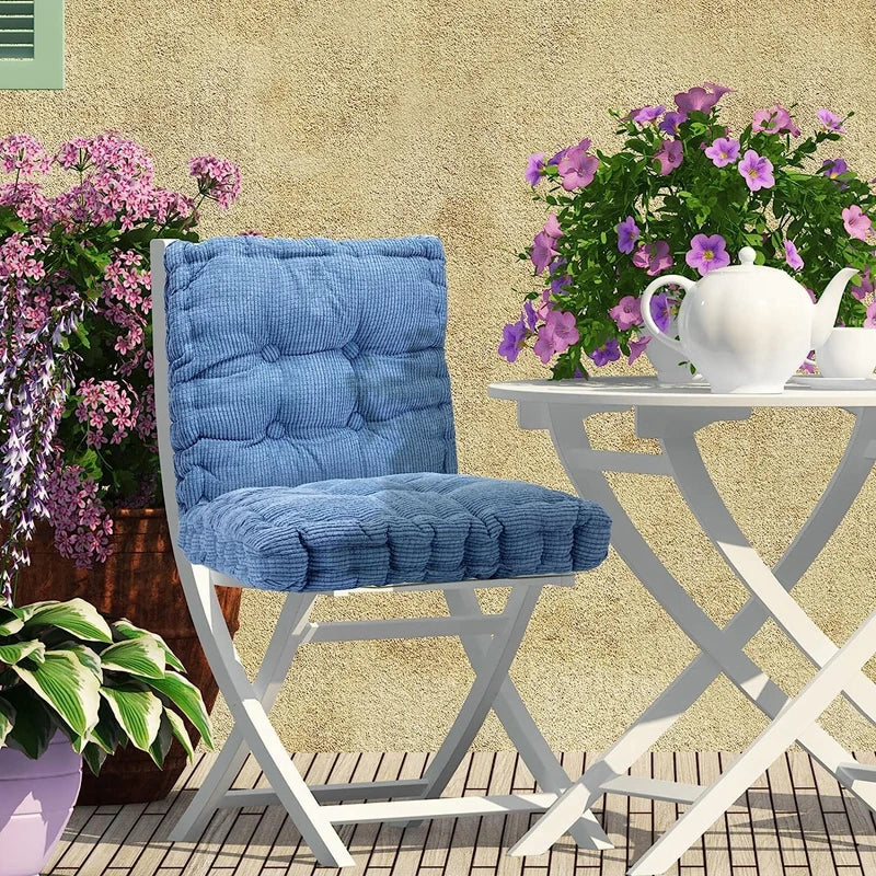 Meditation Floor Square Round Pillow For Seating Tufted Thick Pad Corduroy Cushion For Yoga Balcony Chair Seat Cushions Blue