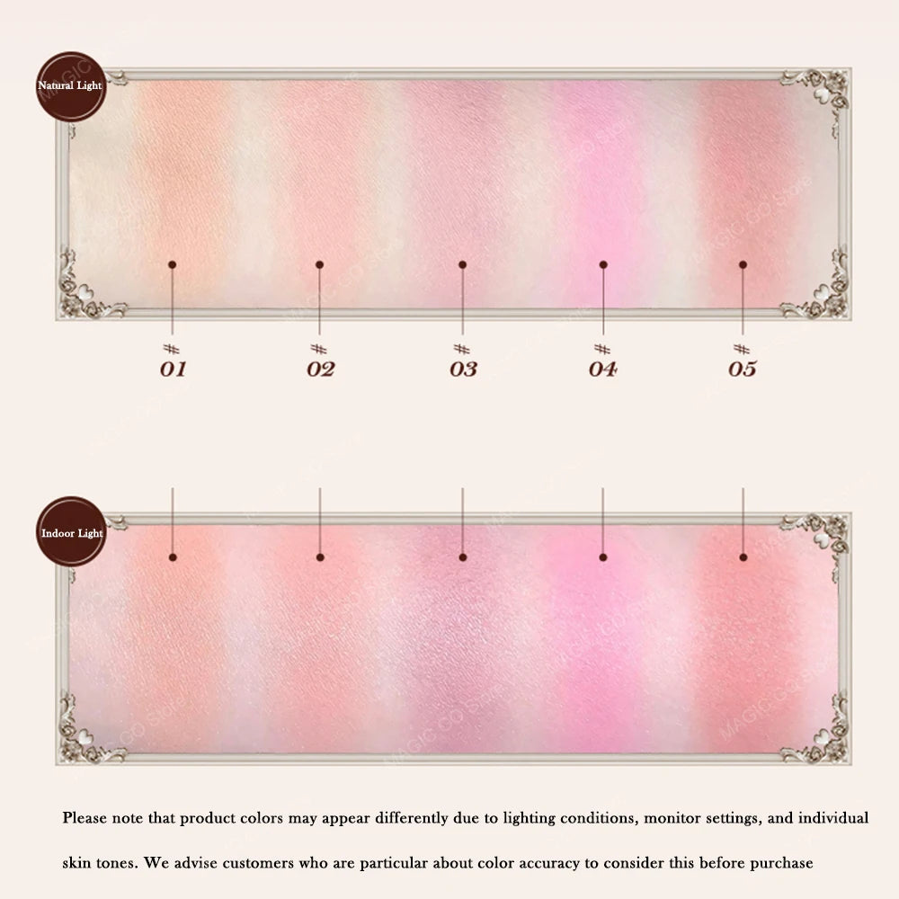 Tidesmit Flower Knows Sweetie Bear silk satin blush texture close-up for long lasting natural glow face makeup