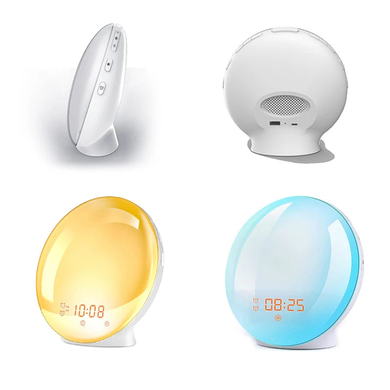Wake Up Light Alarm Clock with Sunrise Simulation & FM Radio Alarm Clock Tidesmit