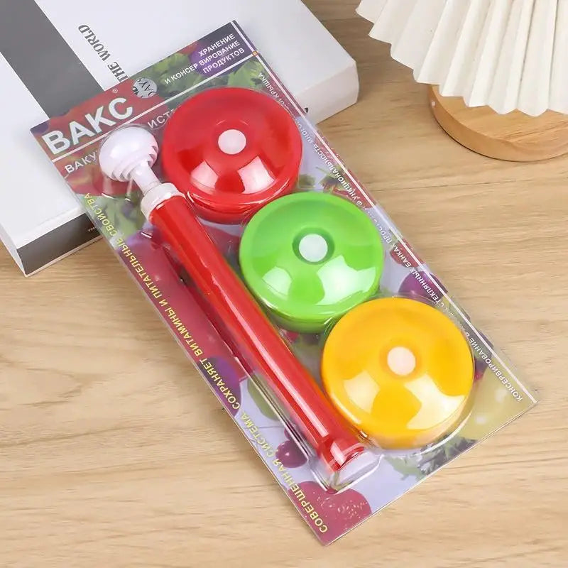 Vacuum Sealer Jar Lids With Vacuum Pump,Reusable Pickle Jar Sealing Covers,Food Storage Accessories For Home Jar Can