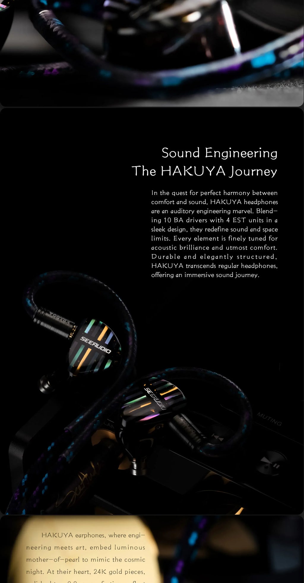 SeeAudio HAKUYA 14-Driver Hybrid In-Ear Monitors by Tidesmit Tidesmit