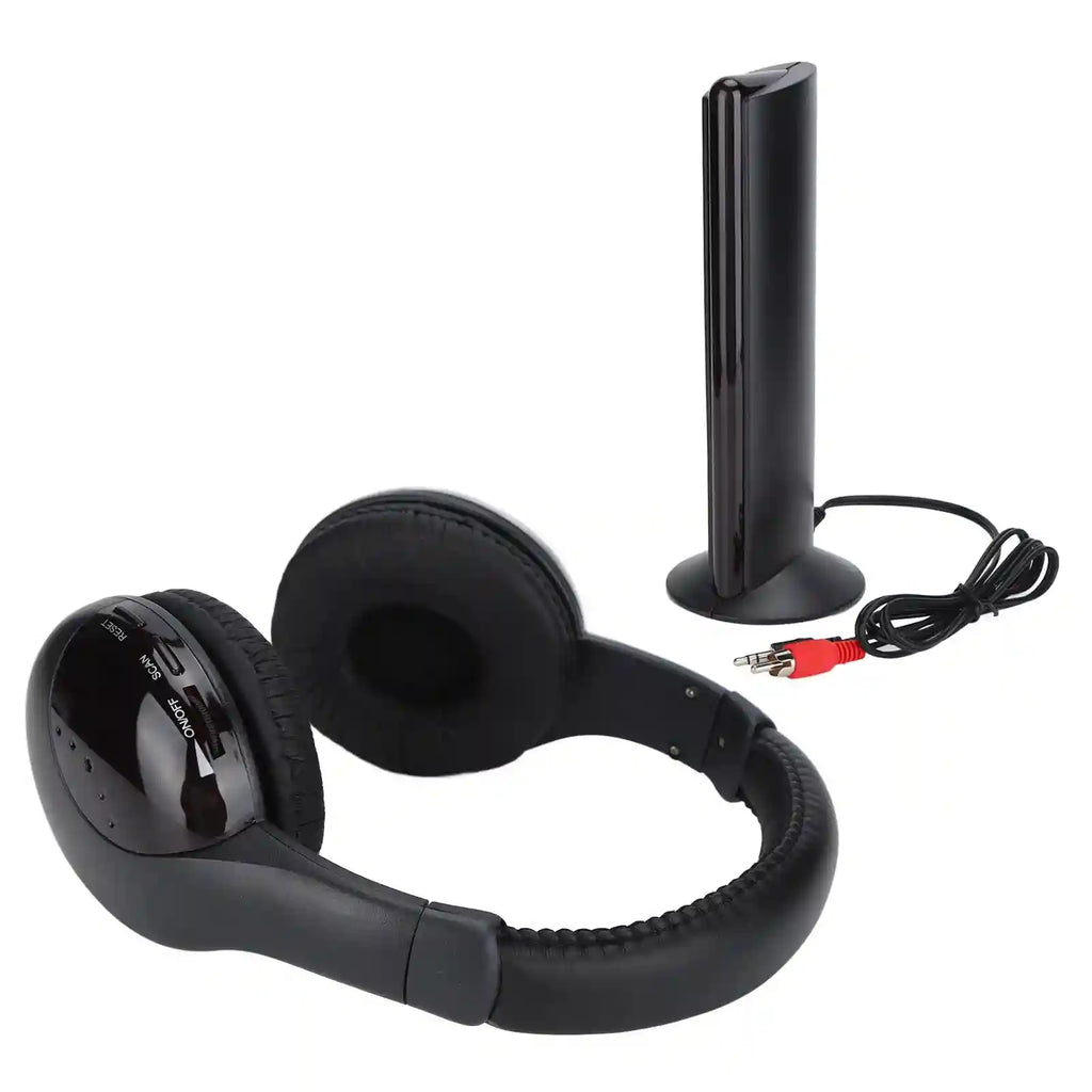 Wireless Headphones with Active Noise Cancellation & HiFi Bass - Black Tidesmit