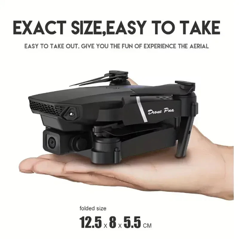 4K Camera Drone: Foldable Dual Lens WiFi RC Quadcopter for Beginners Tidesmit