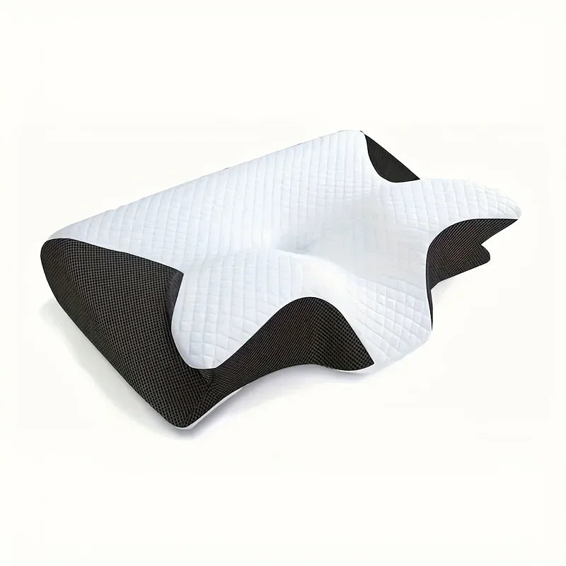 Ergonomic Neck Pillow for Muscle Relief - Contoured Gray Tidesmit Back Massage Instrument Tidesmit