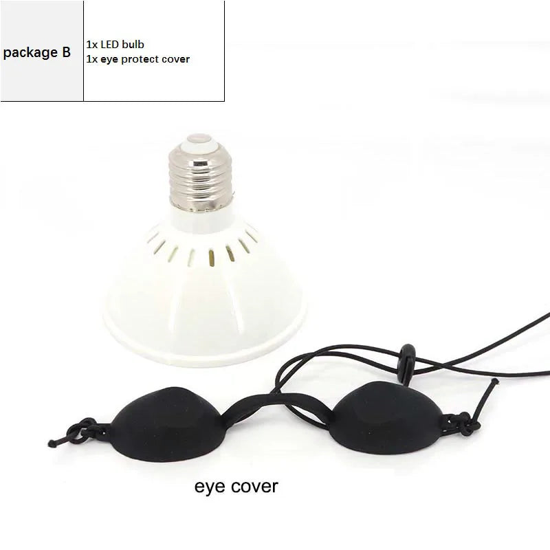 Deep red Beauty Anti Aging Red led Light  IR Infrared bulb E27 Therapy  660nm 850nmplant grow lamp for Body Skin Pain Relie