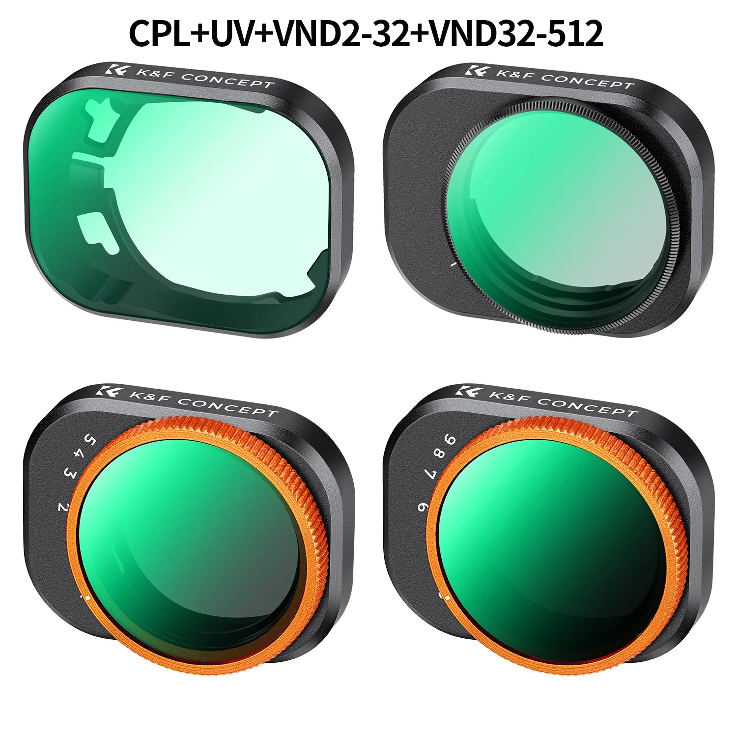DJI Mini 4 Pro Filter Set - Professional Multi-Coated Optics 4Pcs Filter Set Tidesmit