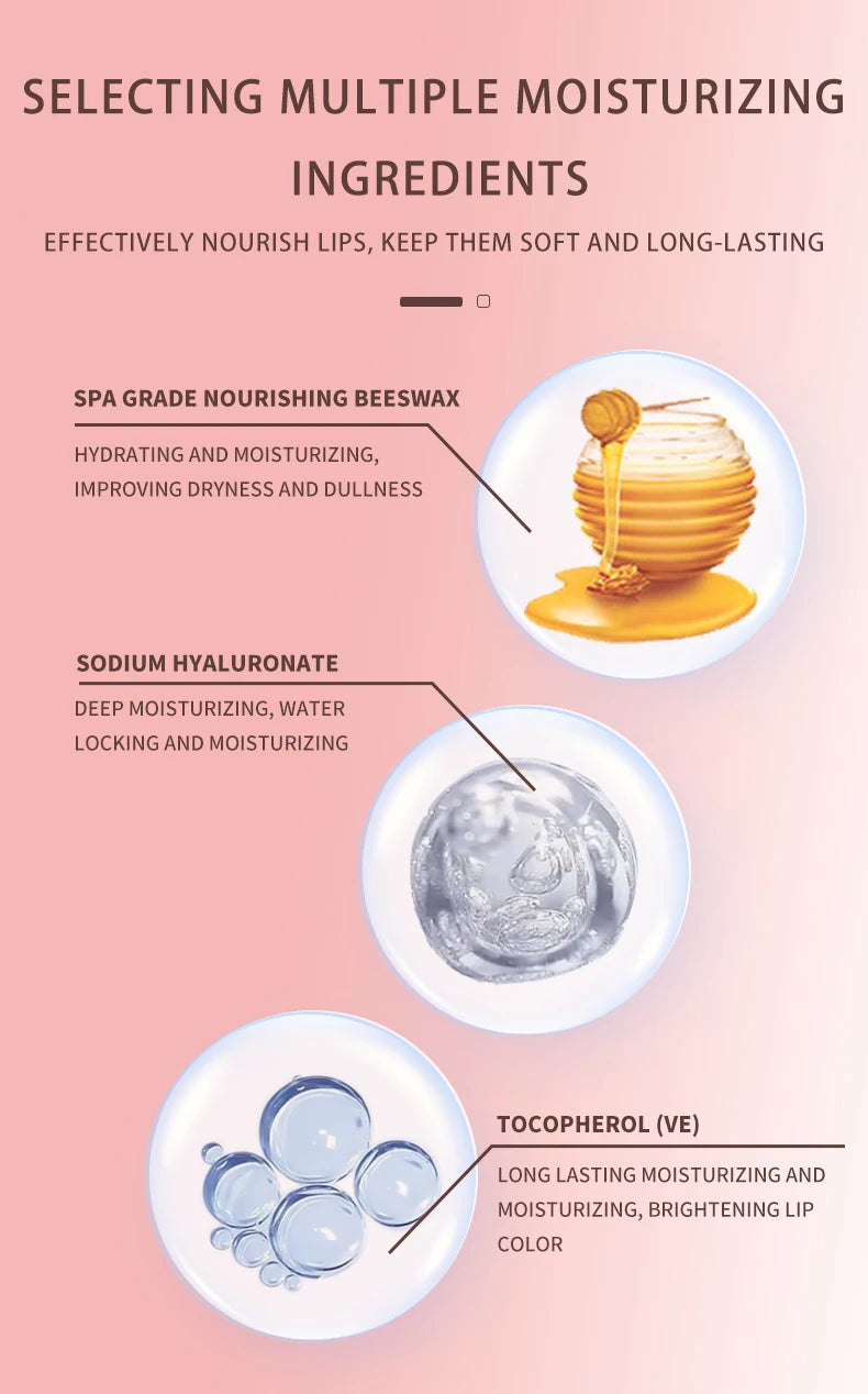 Moisturizing Lip Balm Tint - Fruit Scented Nourishing Treatment by Tidesmit Lip Care Tidesmit