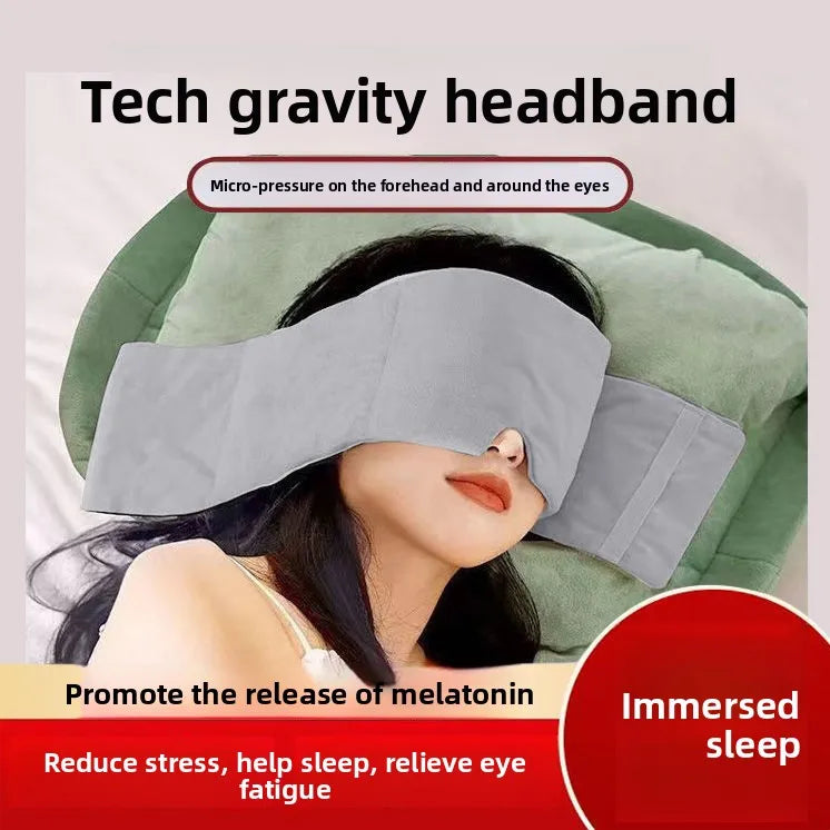 Deep Sleep Gravity Eye Mask Light Blocking Noise Reducing Sleeping Headband Comfortable Nap Aid Office Dorm Relaxation Tool