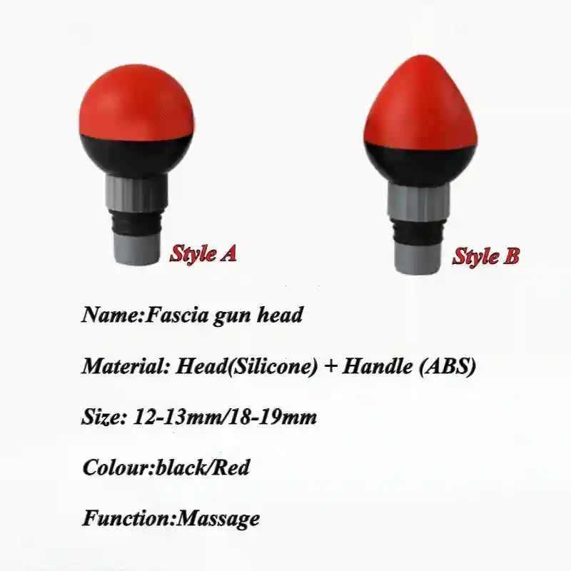 Massage Gun Replacement Heads | Soft Silicone Deep Tissue Attachments Fascia Gun Tidesmit