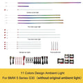 RGB color streamer For BMW 5 Series G30 G31 G30 2017-2023 OEM Design Ambient Light Interior Lighting Upgrade Precise Fit
