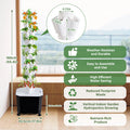 Hydroponics Growing Tower, Vertical Hydroponics Growing System with 50L Water Tank for Flowers Tomatoes