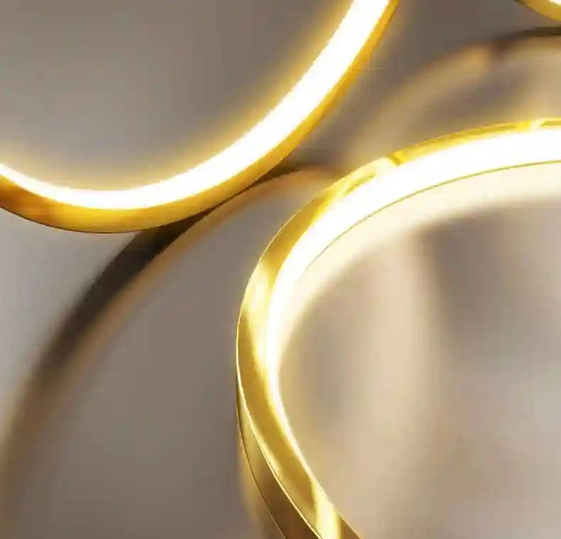 Modern LED Ring Pendant Light for Dining Room | Adjustable Black Finish Tidesmit