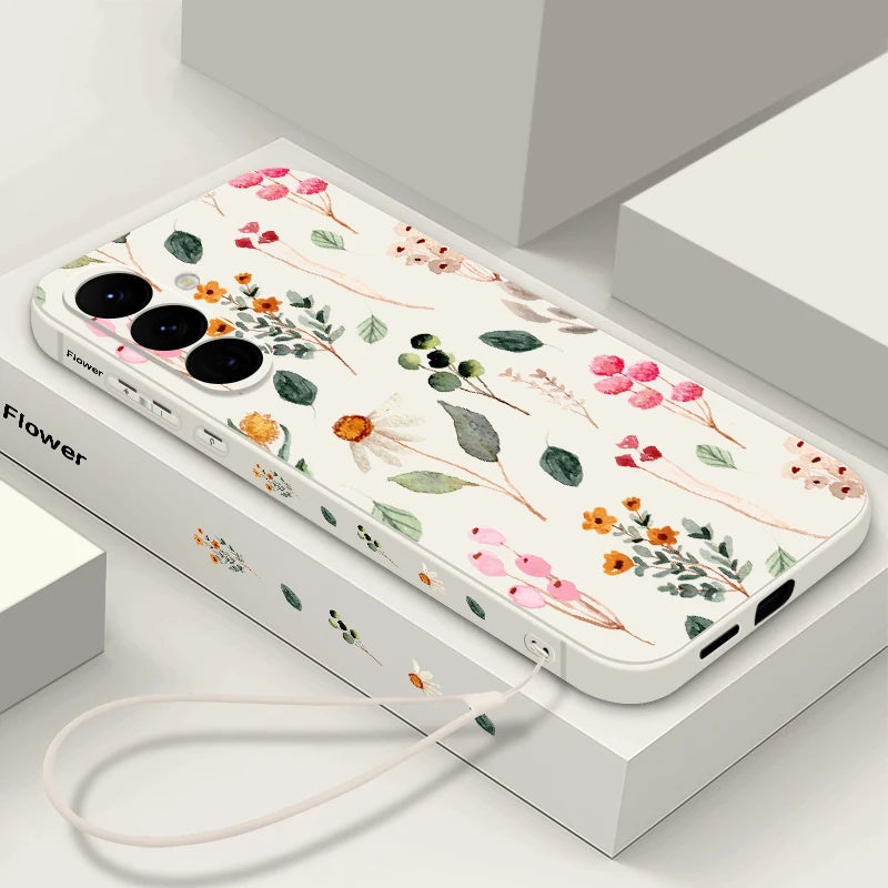 Floral Samsung Galaxy S25 Ultra Case | Slim Shock-Absorbing Cover Tidesmit
