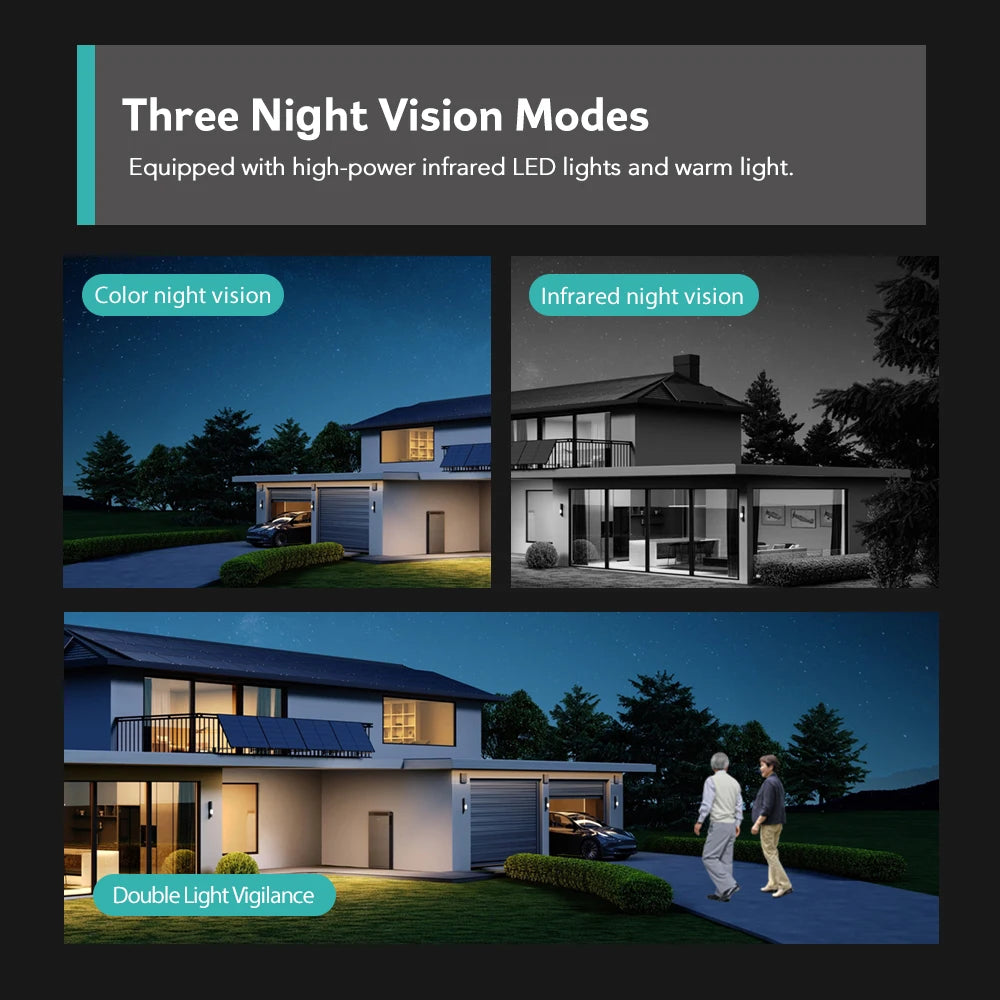 Wifi Camera Outdoor PTZ 4 Lens 4 Screen 8X Hybrid Zoom AI Auto Tracking Linkage Video Bluetooth Security Camera IP iCSee APP