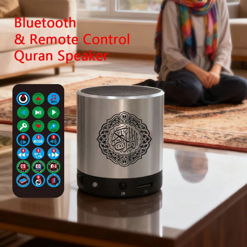 Koran Islam Arabic Muslim Azan Bluetooth Wireless Speaker Portable FM Radio Mini Ramadan Holy Islamic Quran Arab Music Sound Box