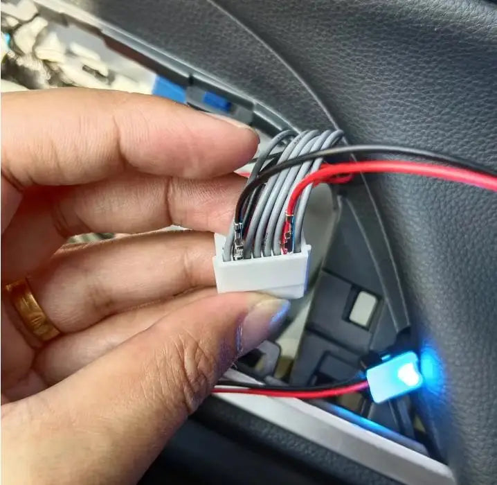 LED Ring Light Interior Door Handle Kit - 4Pcs Circular B Model Tidesmit