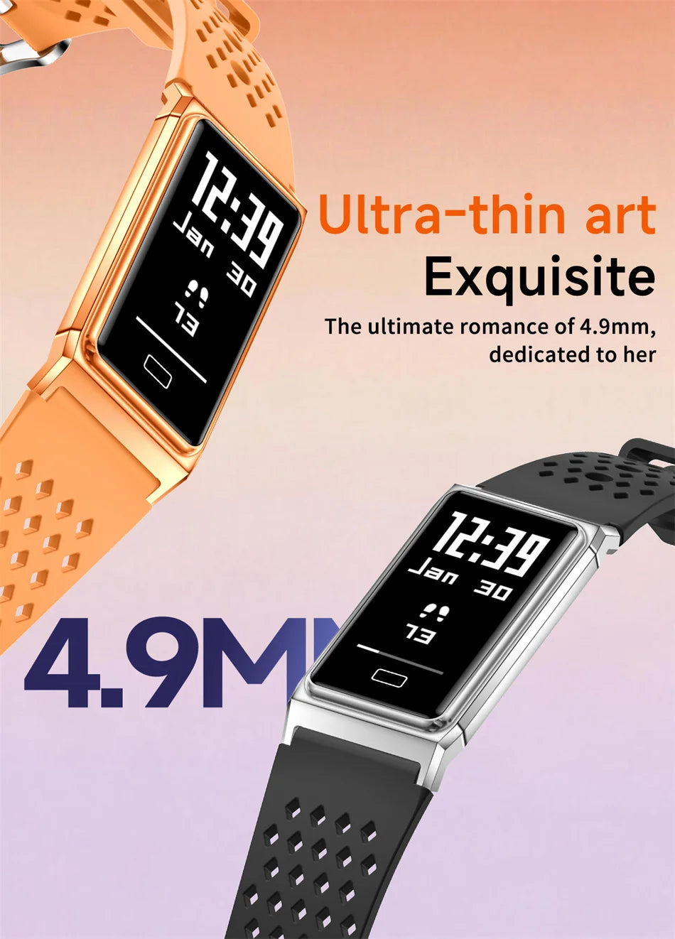 New Call Reminder Smart Watch Men Women Sports Fitness Tracker Smart Bracelet IPX8 Waterproof Heart Rate Sleep Monitor Pedometer