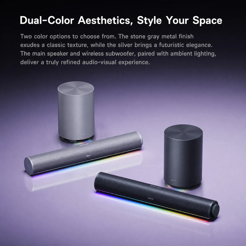 NEW Mijia REDMI Computer Speaker 2 Pro Set Four-Unit Two-Channel Stereo RGB Ambient Light Bluetooth 5.0 Built-in Microphone CN