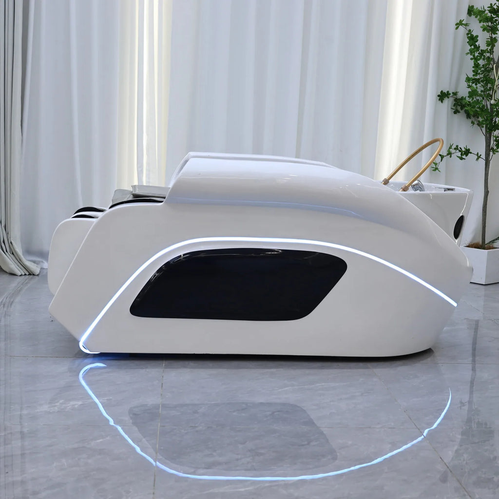 Massage Shampoo Bed for Salons – Ergonomic Hair Wash Station with Heat Massage Chairs Tidesmit