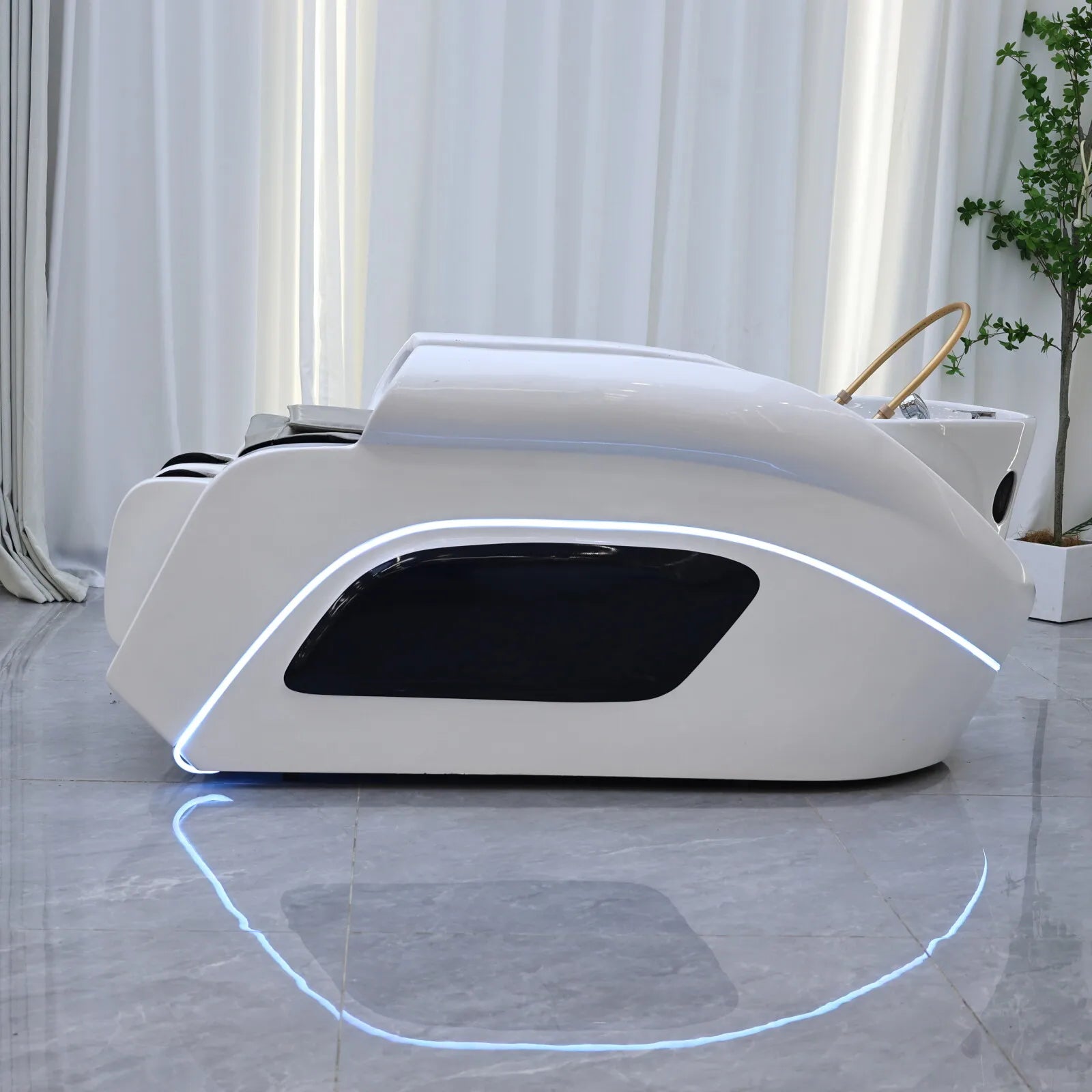 Massage Shampoo Bed for Salons – Ergonomic Hair Wash Station with Heat Massage Chairs Tidesmit