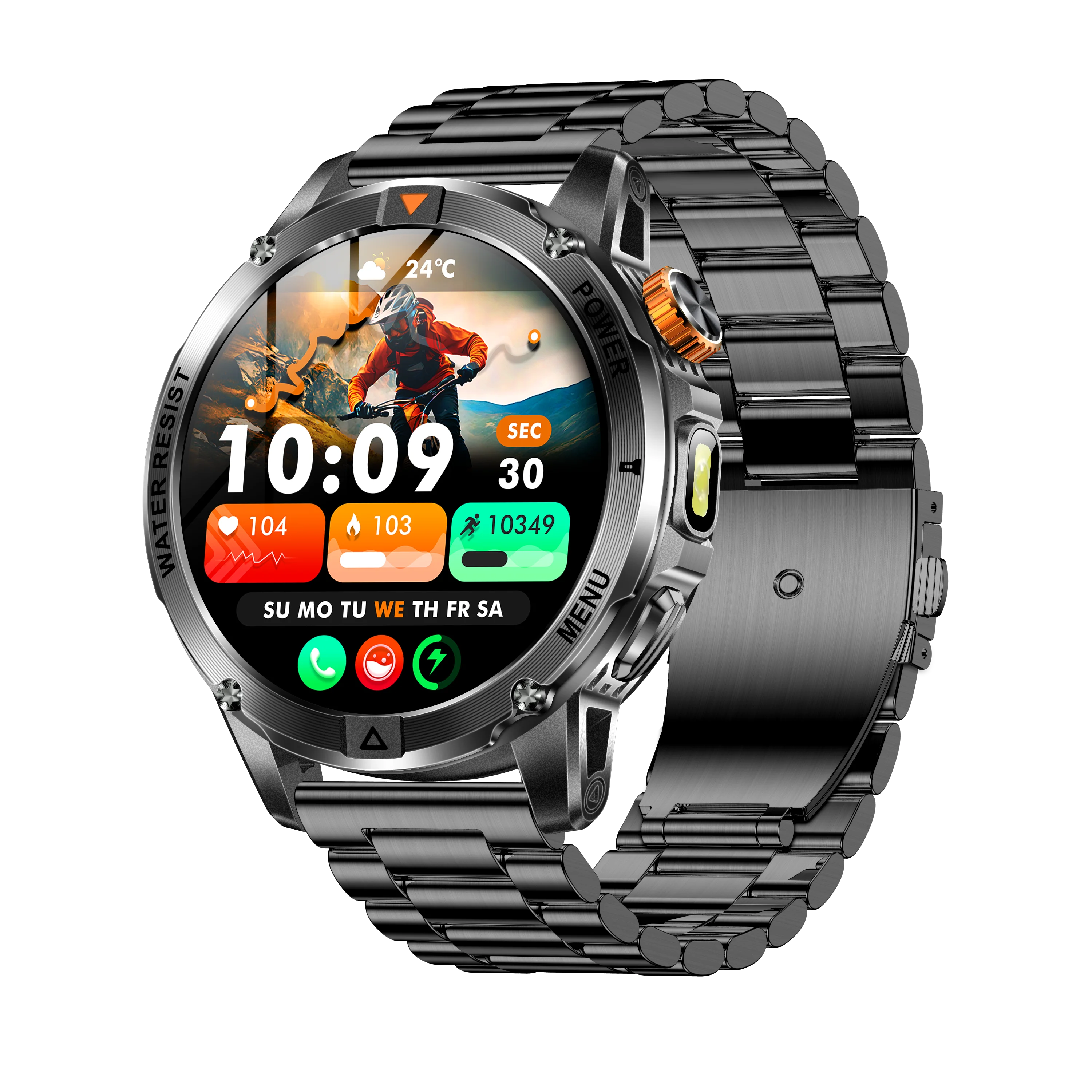 YLL-AK93 Outdoor Sport for Smart Watch Fitness Tracker Sleep Tracker IP67 Waterproof Heart Rate Monitor AMOLED Screen