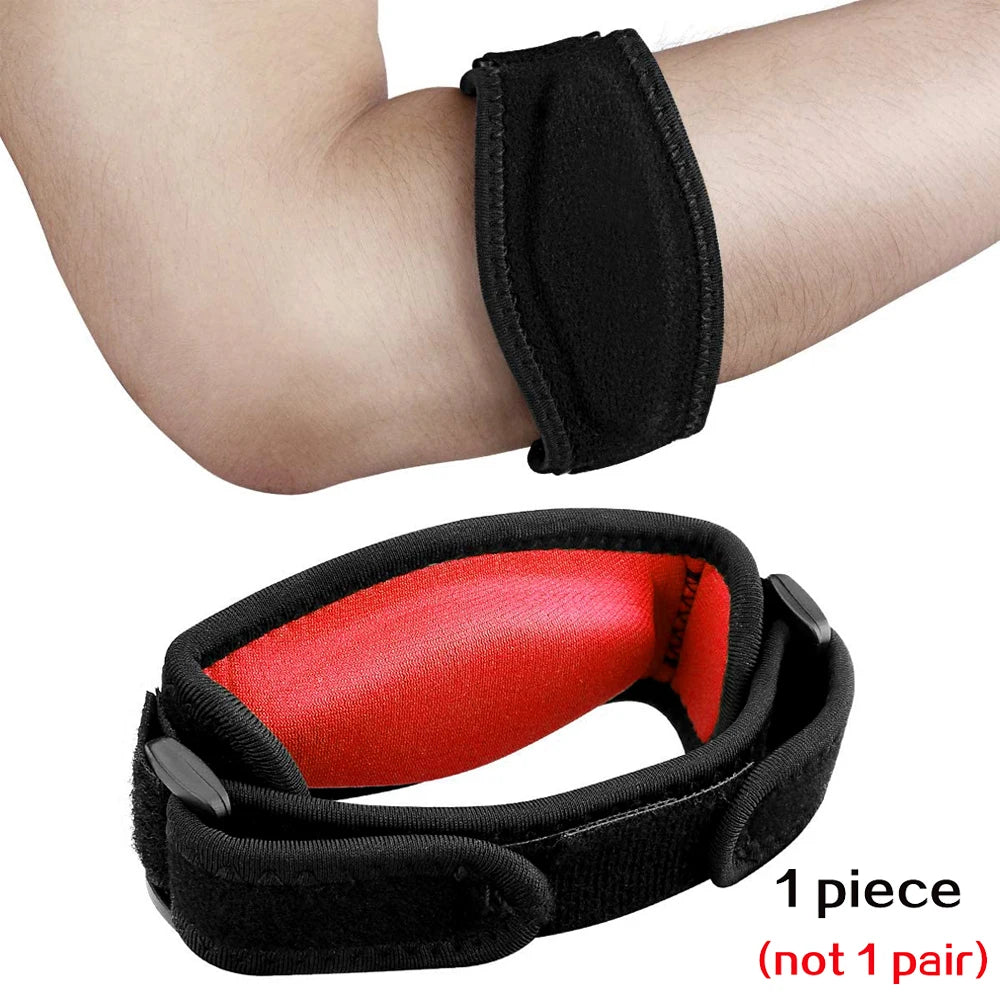 1 PCS Tennis Elbow Brace for Tendonitis, Forearm Brace Support Band with Compression Pad and Elbow Strap Wrap for Golfers Unisex