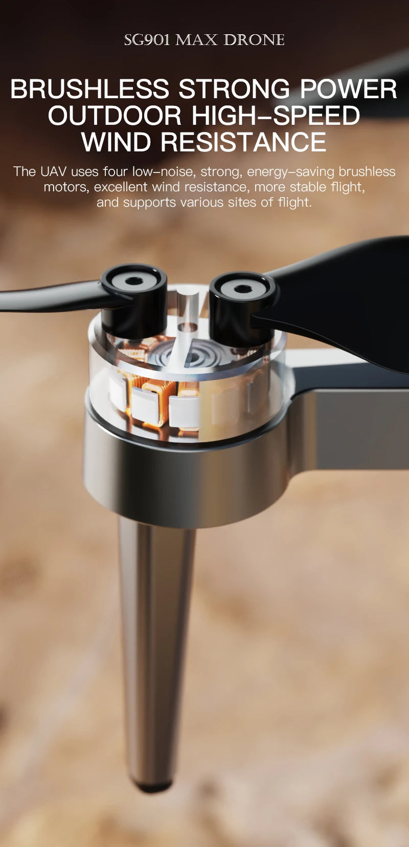 GPS Camera Drone with Obstacle Avoidance - Foldable 8K Quadcopter Tidesmit