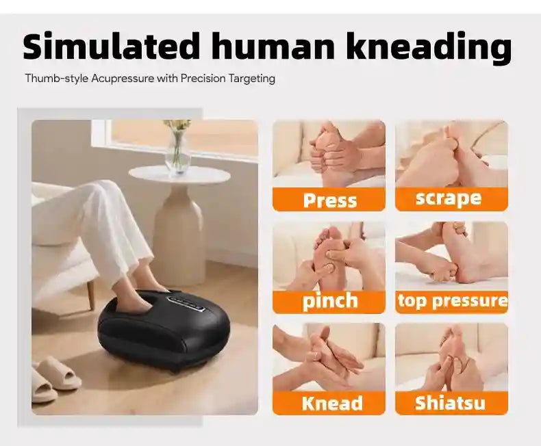 Electric Foot Massager with Heat and Airbag Kneading - Tidesmit Massage Roller Tidesmit