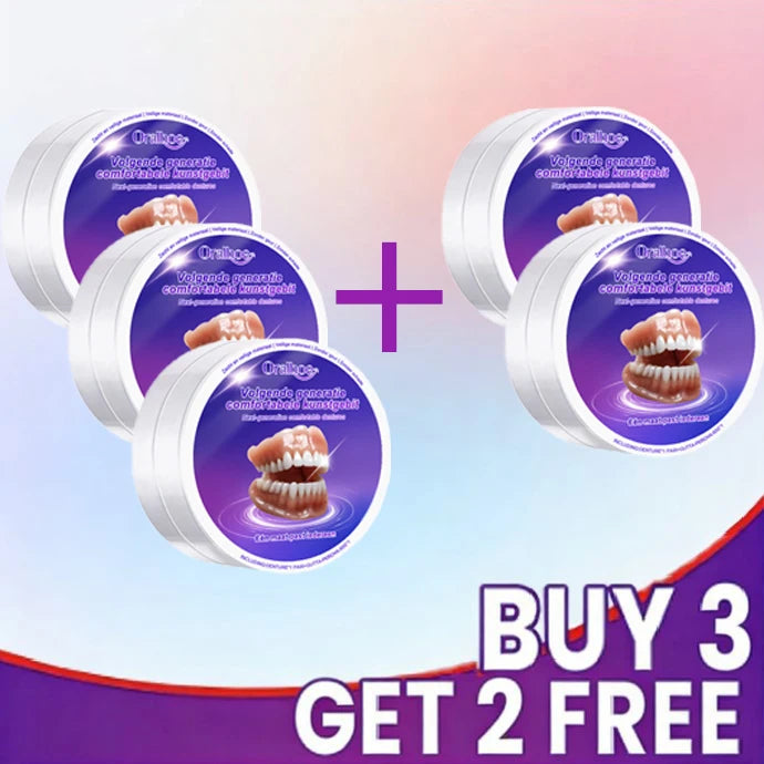 The provided image features denture sets, not baby teething products. Please upload an image of a teething toy.